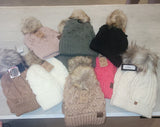Touques with Pom Poms