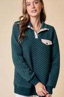 Teal textured Sweater