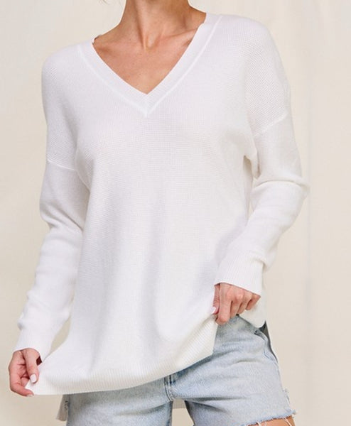 White Soft Light Sweater