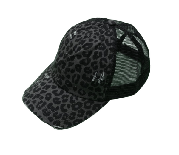 Black leopard Hat
