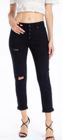 Black Cropped Jeans